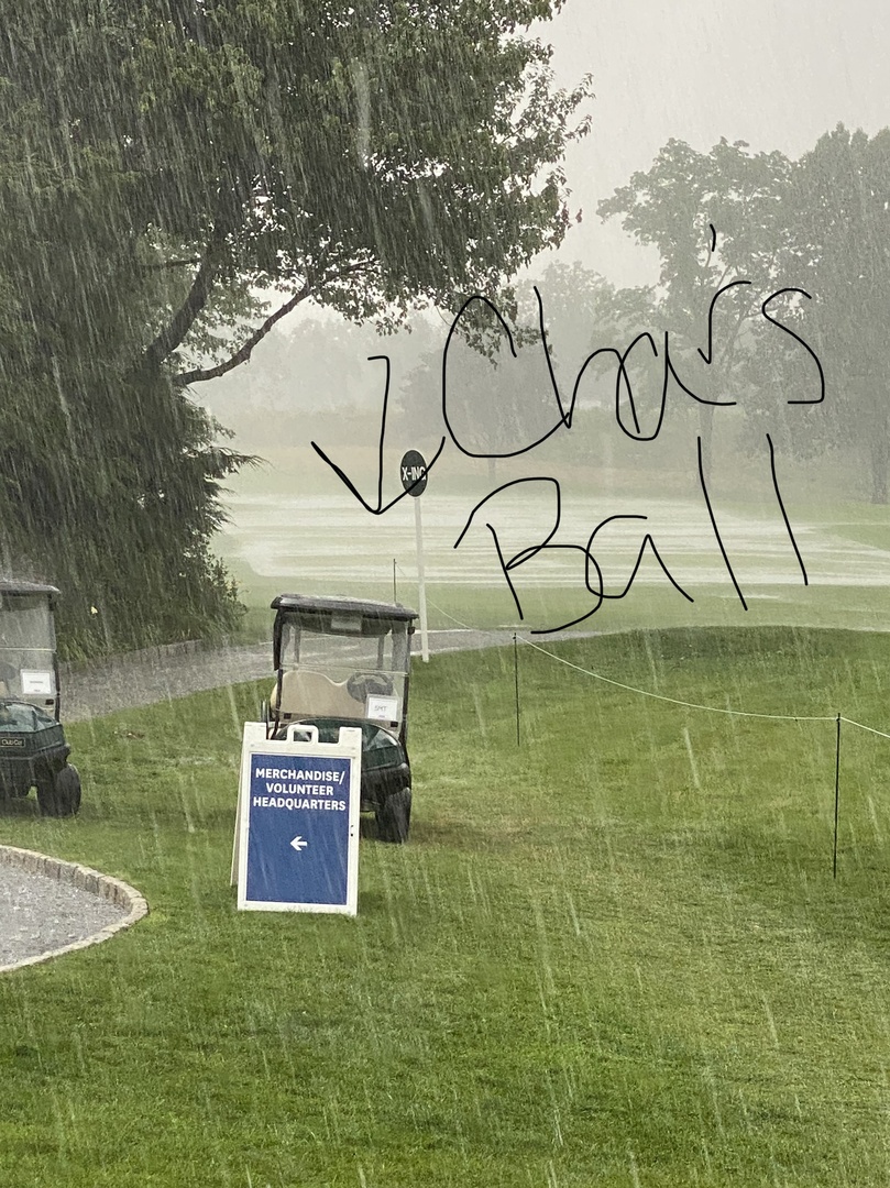 Best drive of the day!   Restarted from here on Day 2